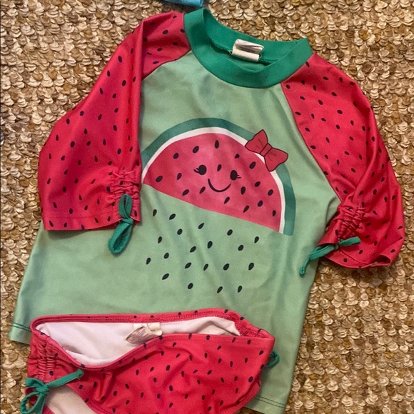 Blue and Red Rashguard Swim Set - Picture 5 of 5